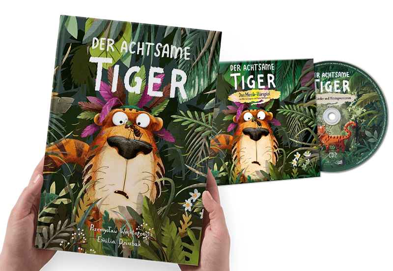 Paket aus CD und Buch "Der achtsame Tiger"